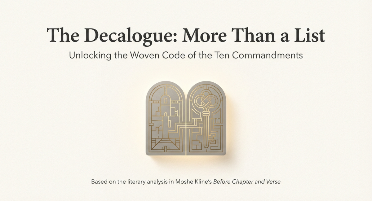 Slide 1: Title - The Decalogue: More Than a List