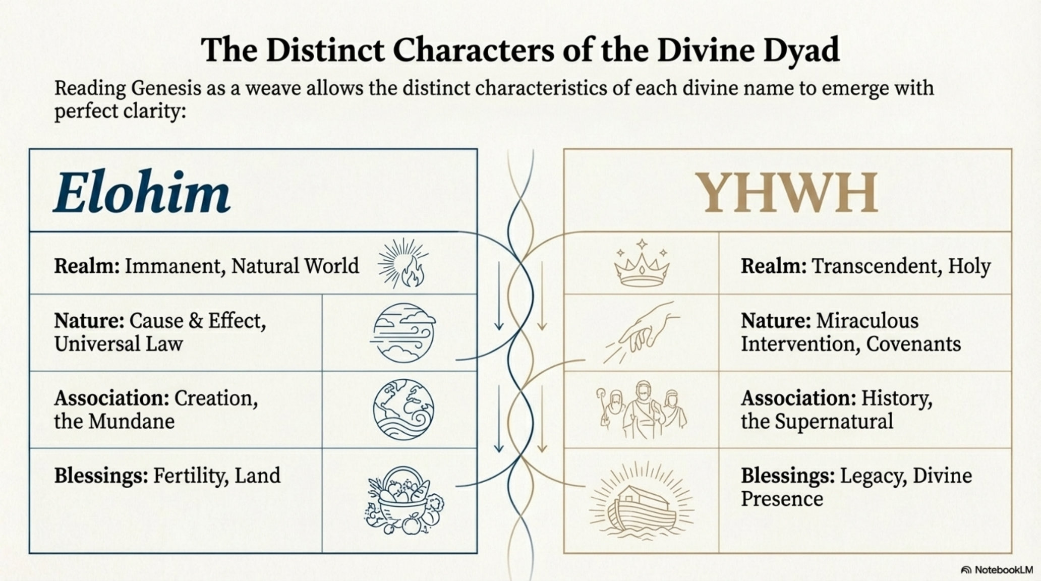 The Distinct Characters of the Divine Dyad
