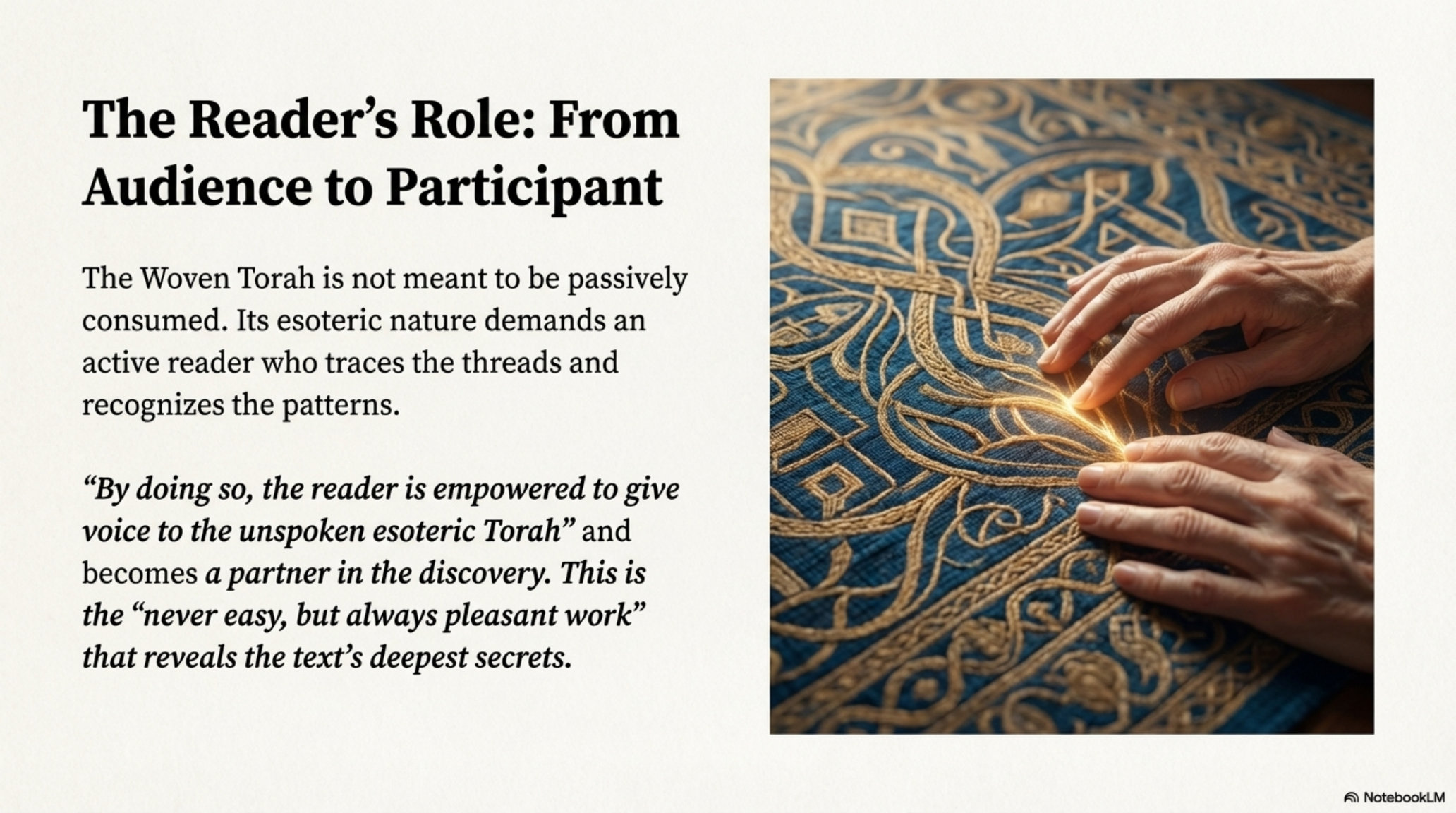 The Reader's Role: From Audience to Participant